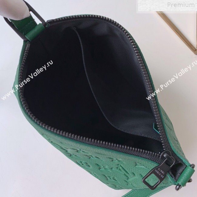 Louis Vuitton Monogram Empreinte Leather Triangle Shaped Shoulder Bag M54330 Green 2019 (FANG-9072353)