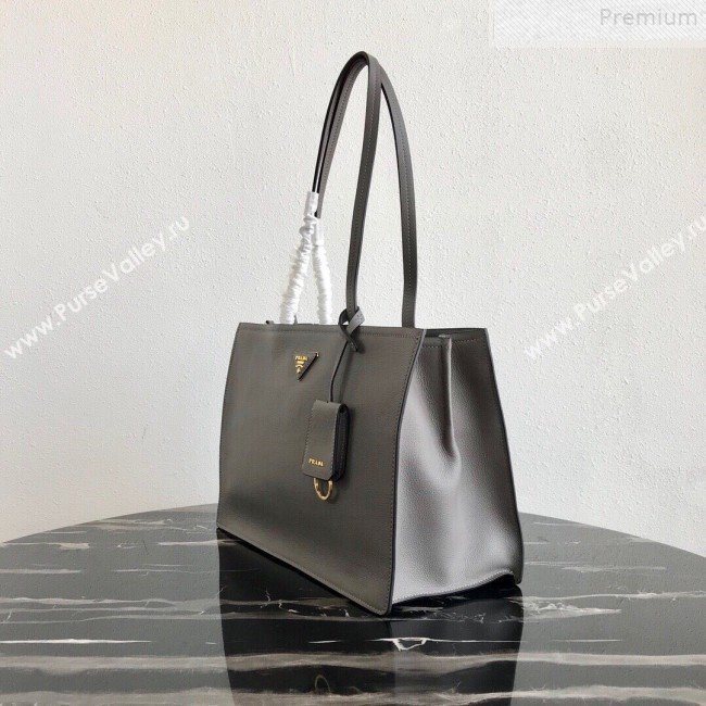 Prada Etiquette Toto Bag 1BG122 Grey 2019 (PYZ-9072510)
