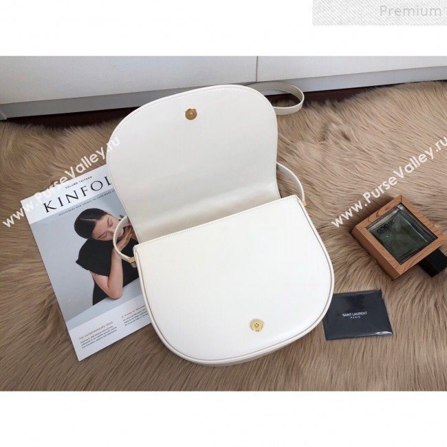 Saint Laurent Joan Satchel Shoulder Bag in “Y” Quilted Leather 579583 White 2019 (KTSD-9072523)
