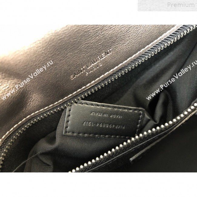 Saint Laurent Medium Niki Chain Bag in Vintage Leather 498894 Antique Silver 2019 (KTSD-9072528)