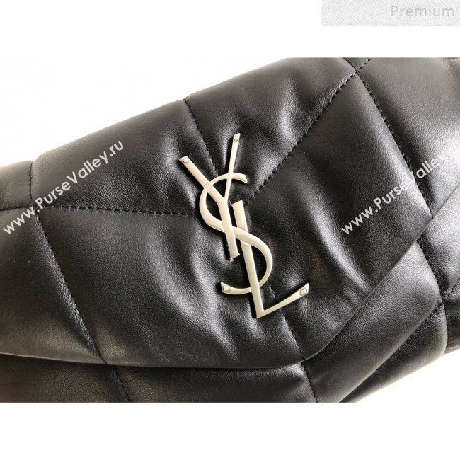 Saint Laurent Loulou Puffer Small Shoulder Bag in Quilted Lambskin 577476 Black 2019 (KTSD-9072542)