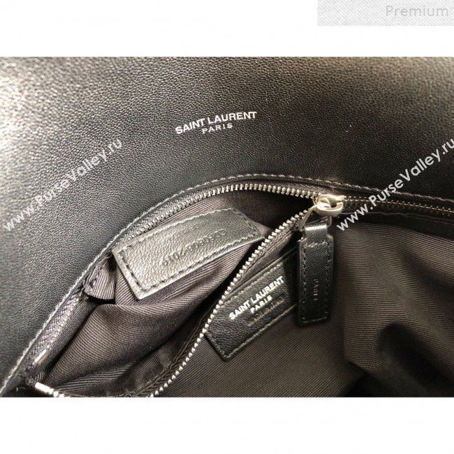 Saint Laurent Loulou Puffer Small Shoulder Bag in Quilted Lambskin 577476 Black 2019 (KTSD-9072542)