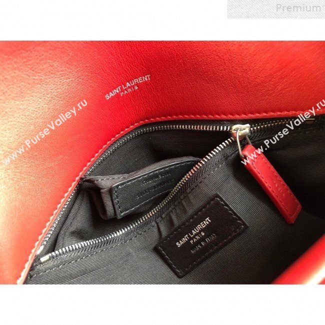 Saint Laurent Loulou Puffer Small Shoulder Bag in Quilted Lambskin 577476 Red 2019 (KTSD-9072544)