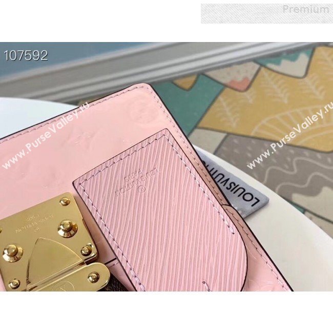 Louis Vuitton Spring Street Top Handle Bag in Red Vernis Leather M90468 Ligh Pink 2019 (LVSJ-9072955)