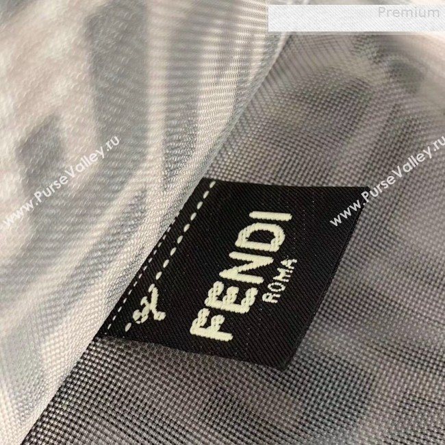 Fendi Kan I F Small FF Mesh Flap Shoulder Bag Brown/Black 2019 (CL-9072981)