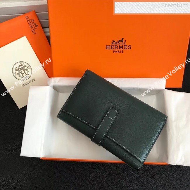 Hermes Large H Wallet in Original Swift Leather Dark Green (FULI-9073030)