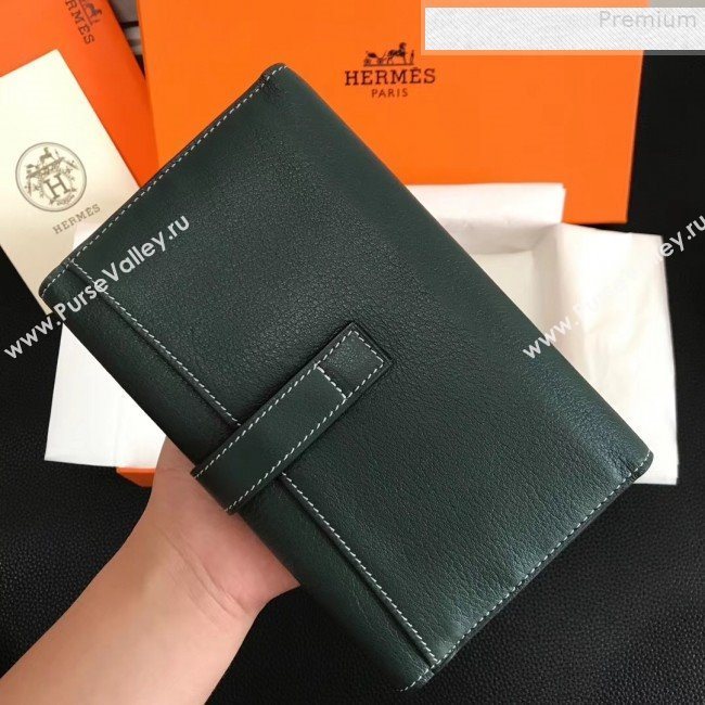 Hermes Large H Wallet in Original Swift Leather Dark Green (FULI-9073030)