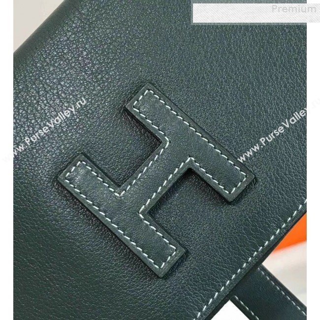 Hermes Large H Wallet in Original Swift Leather Dark Green (FULI-9073030)