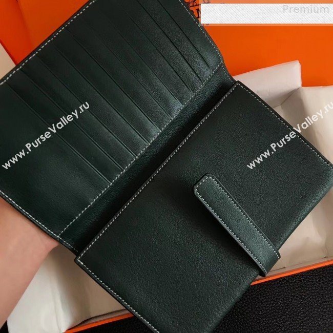 Hermes Large H Wallet in Original Swift Leather Dark Green (FULI-9073030)