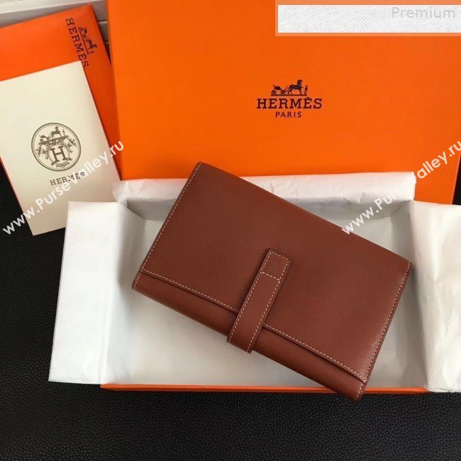 Hermes Large H Wallet in Original Swift Leather Brown (FULI-9073032)