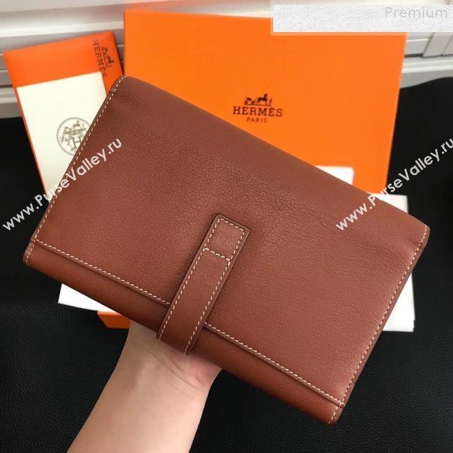 Hermes Large H Wallet in Original Swift Leather Brown (FULI-9073032)