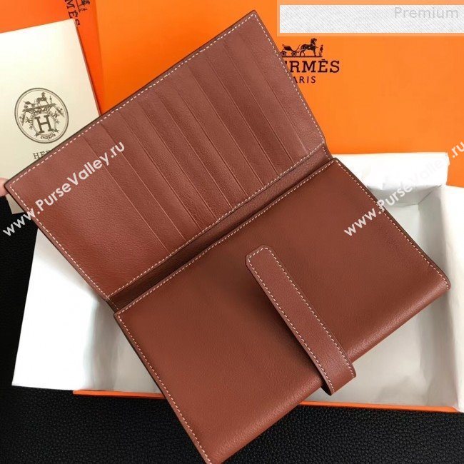 Hermes Large H Wallet in Original Swift Leather Brown (FULI-9073032)