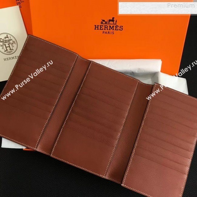 Hermes Large H Wallet in Original Swift Leather Brown (FULI-9073032)