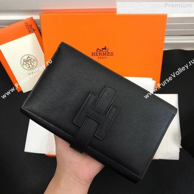 Hermes Large H Wallet in Original Swift Leather Black (FULI-9073031)