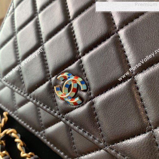 Chanel Quilted Lambskin Wallet on Chain WOC AP0529 Black 2019 (BLWX-9073124)