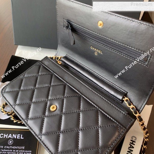 Chanel Quilted Lambskin Wallet on Chain WOC AP0529 Black 2019 (BLWX-9073124)