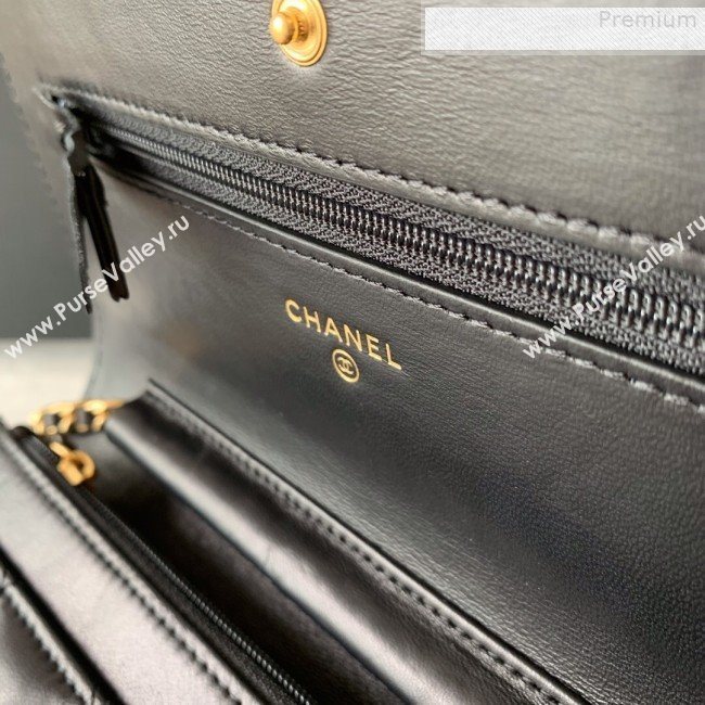Chanel Quilted Lambskin Wallet on Chain WOC AP0529 Black 2019 (BLWX-9073124)