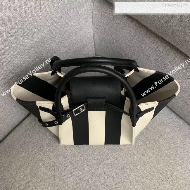 Celine Small Big Bag in Stripes Canvas Black/White 2019 (XYD-9080106)