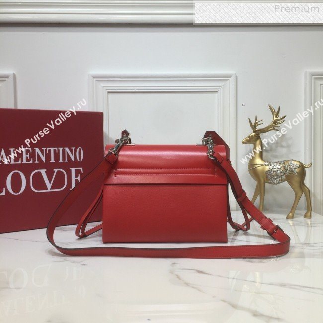 Valentino Love Small VRING Calfskin Shoulder Bag Red 2019 (XYD-9080117)