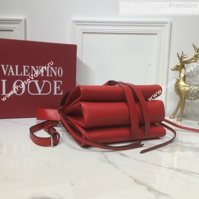 Valentino Love Small VRING Calfskin Shoulder Bag Red 2019 (XYD-9080117)