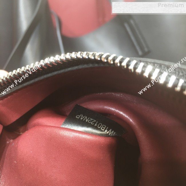 Valentino Love Large VRING Leather Shopping Tote Black 2019 (XYD-9080120)