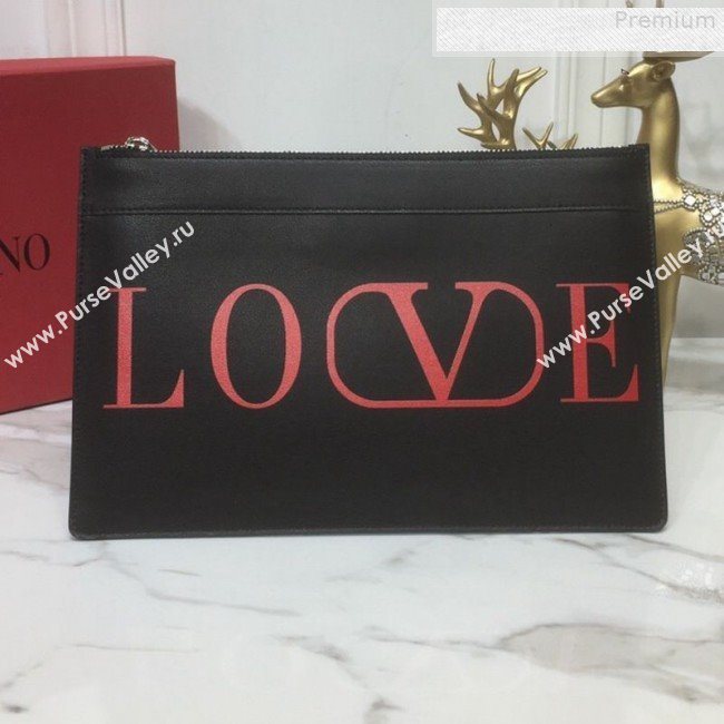 Valentino Love VLOGO Pouch Black 2019 (XYD-9080122)