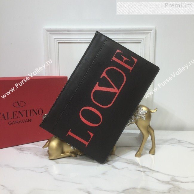 Valentino Love VLOGO Pouch Black 2019 (XYD-9080122)