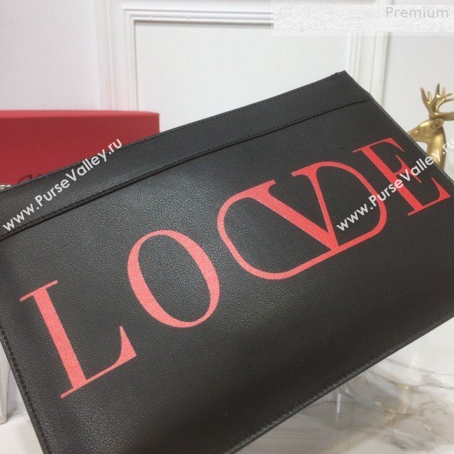 Valentino Love VLOGO Pouch Black 2019 (XYD-9080122)