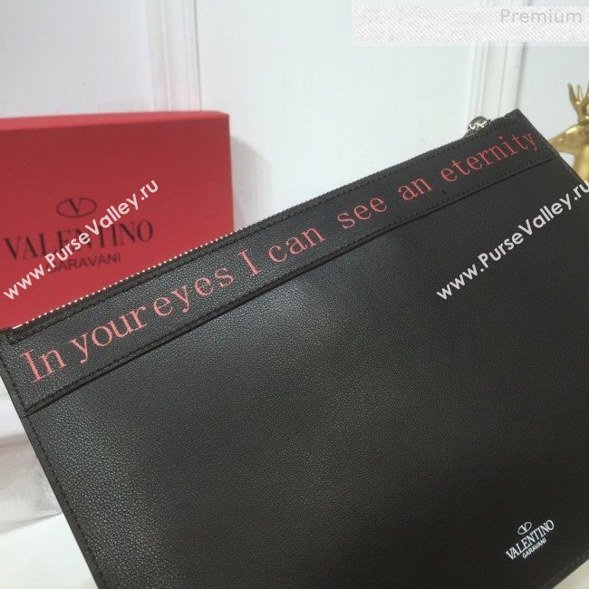 Valentino Love VLOGO Pouch Black 2019 (XYD-9080122)