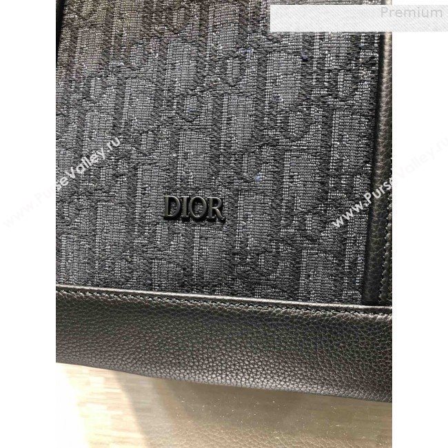 Dior Mens Voyage Tote Bag in Black Dior Oblique Jacquard 2019 (BINF-9080139)