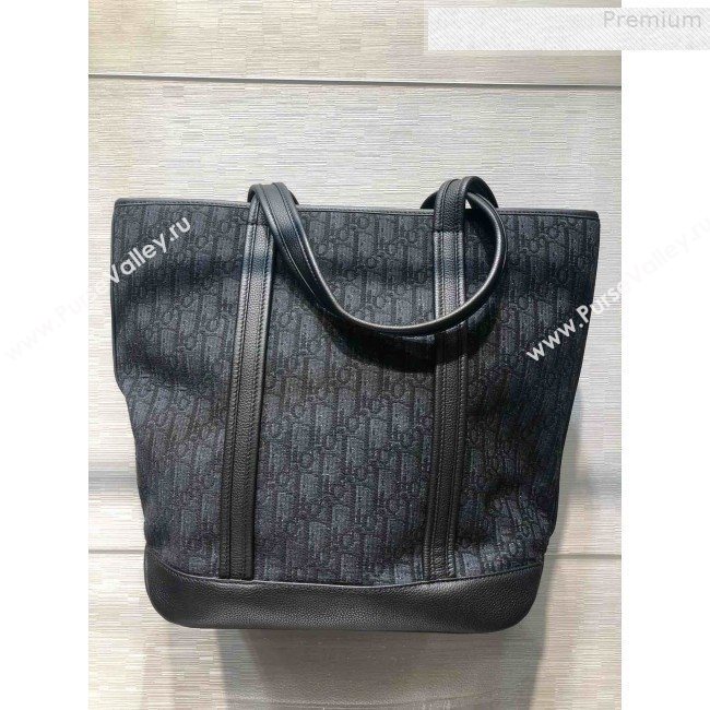 Dior Mens Voyage Tote Bag in Black Dior Oblique Jacquard 2019 (BINF-9080139)