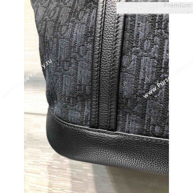Dior Mens Voyage Tote Bag in Black Dior Oblique Jacquard 2019 (BINF-9080139)