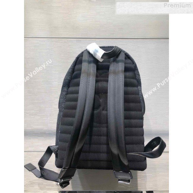 Dior Mens Large Voyage Backpack in Black Dior Oblique Jacquard 2019 (BINF-9080141)