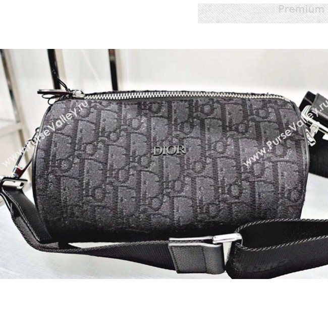 Dior Mens Roller Messenger Bag in Black Dior Oblique Jacquard 2019 (BINF-9080142)