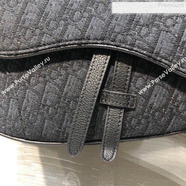 Dior Mens Saddle Bag in Black Dior Oblique Jacquard 2019 (BINF-9080143)
