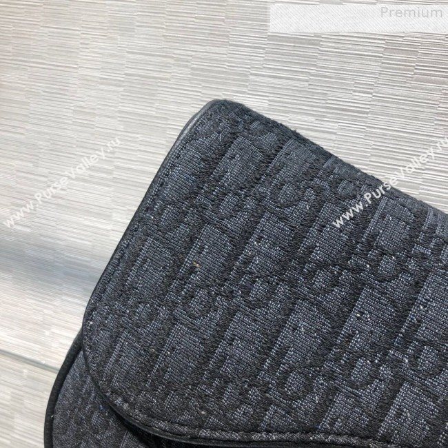 Dior Mens Saddle Bag in Black Dior Oblique Jacquard 2019 (BINF-9080143)