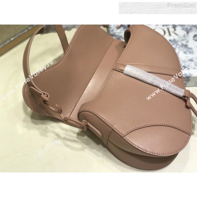 Dior Large Saddle Bag in Beige Embroidered Flowers Lambskin 2019 (BINF-9080148)