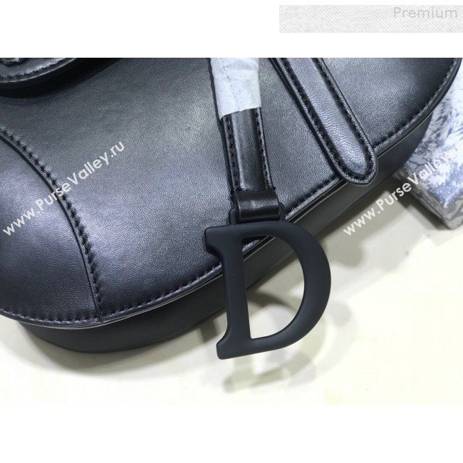 Dior Large Saddle Bag in Black Embroidered Flowers Lambskin 2019 (BINF-9080147)
