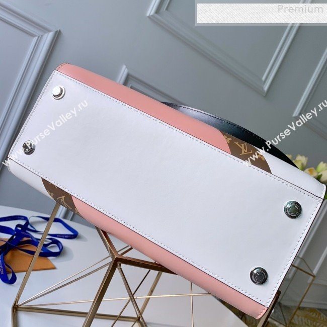 Louis Vuitton City Steamer PM Top Handle Bag in Printed Calfskin Patchwork M53802 Pink 2019 (KD-9073143)