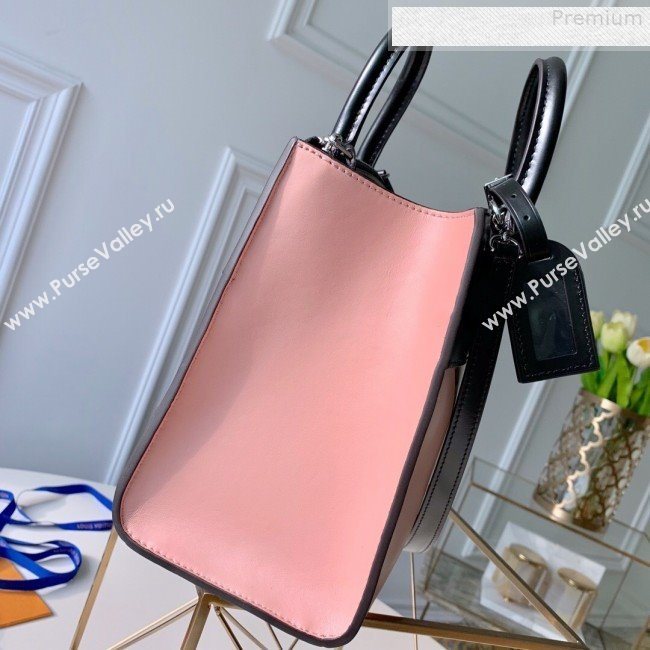 Louis Vuitton City Steamer MM Top Handle Bag in Printed Calfskin Patchwork M53802 Pink 2019 (KD-9073142)