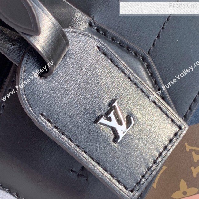 Louis Vuitton City Steamer MM Top Handle Bag in Printed Calfskin Patchwork M53802 Pink 2019 (KD-9073142)