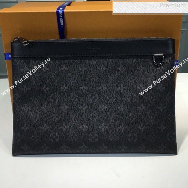 Louis Vuitton Discovery Pochette Monogram Canvas Pouch M62291 All Black 2019 (KD-9073156)