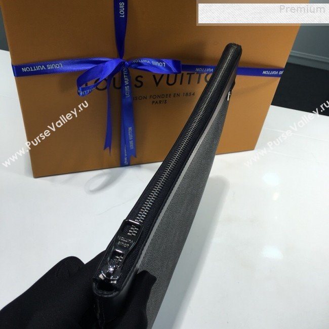 Louis Vuitton Discovery Pochette Monogram Canvas Pouch M62291 All Black 2019 (KD-9073156)