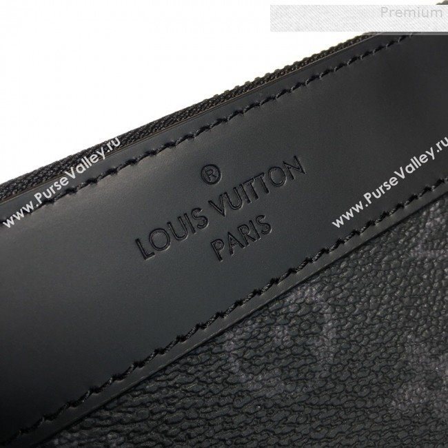 Louis Vuitton Discovery Pochette Monogram Canvas Pouch M62291 All Black 2019 (KD-9073156)