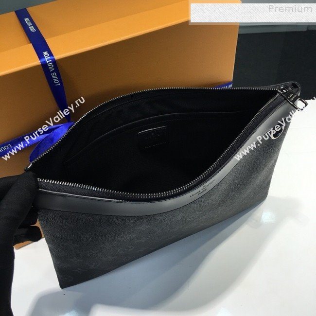 Louis Vuitton Discovery Pochette Monogram Canvas Pouch M62291 All Black 2019 (KD-9073156)