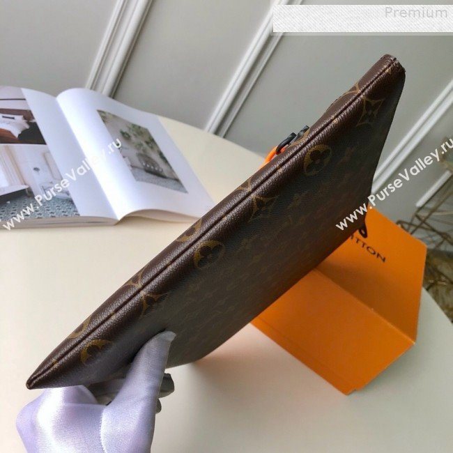 Louis Vuitton Mens A4 Pouch Chain Monogram Canvas M44484 2019 (FANG-9073160)