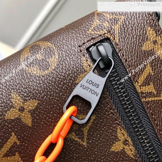 Louis Vuitton Mens A4 Pouch Chain Monogram Canvas M44484 2019 (FANG-9073160)