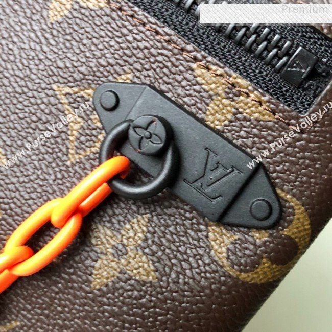 Louis Vuitton Mens A4 Pouch Chain Monogram Canvas M44484 2019 (FANG-9073160)