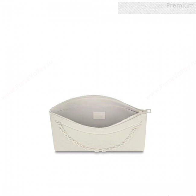 Louis Vuitton Mens A4 Pouch Chain Monogram Empreinte Leather M67462 2019 (FANG-9073158)