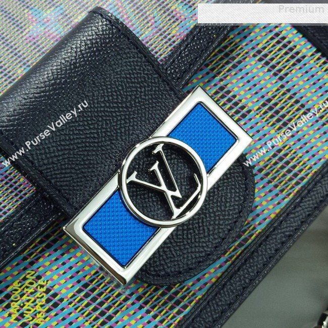 Louis Vuitton Mini Dauphine Monogram Pop Print Shoulder Bag M55454 Blue 2019 (GAOS-9073163)